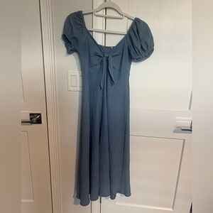 Elegant Blue Midi Dress